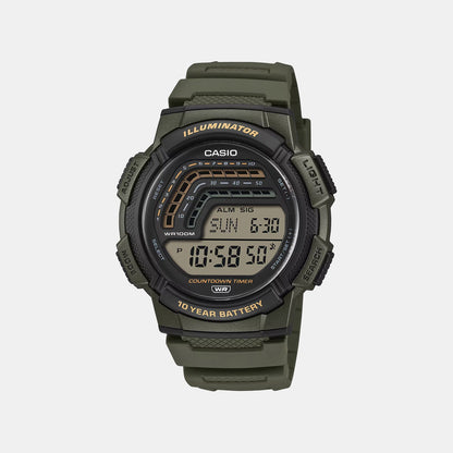 Men Quartz Transparent Dial Digital Resin Watch A2534