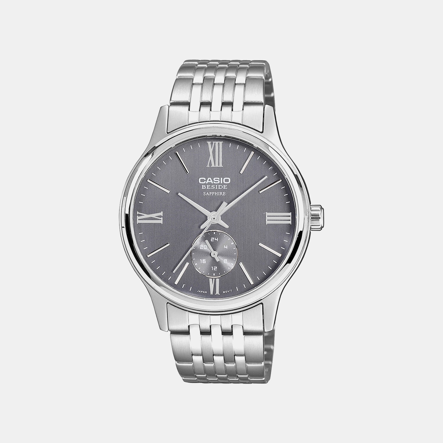 Enticer Men Quartz Grey Dial Analog Stainless Steel Watch A2537
