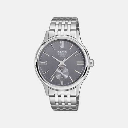 Enticer Men Quartz Grey Dial Analog Stainless Steel Watch A2537