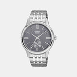 Enticer Men Quartz Grey Dial Analog Stainless Steel Watch A2537