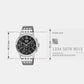 Entice Men Quartz Black Dial Analog Stainless Steel Watch A2540