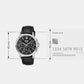 Enticer Men Quartz Black Dial Analog Leather Watch A2544