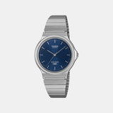 Unisex Quartz Blue Dial Analog Stainless Steel Watch A2551