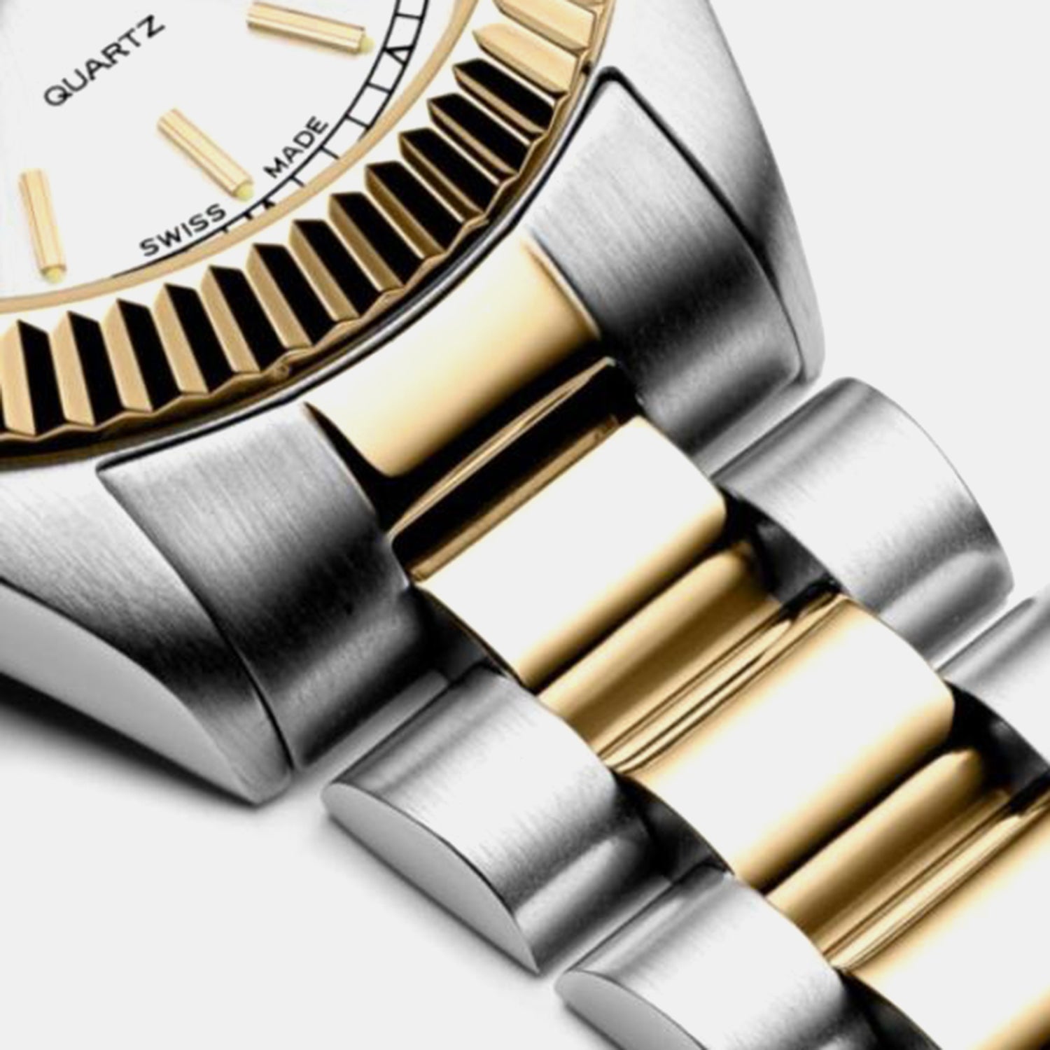 Men Quartz Silver Dial Analog Stainless Steel Watch A1090.2113Q