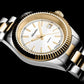 Men Quartz Silver Dial Analog Stainless Steel Watch A1090.2113Q