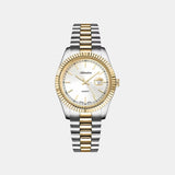 Men Quartz Silver Dial Analog Stainless Steel Watch A1090.2113Q