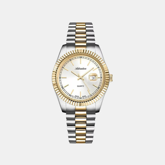 Women Quartz Silver Dial Analog Stainless Steel Watch A3090.2113QXL