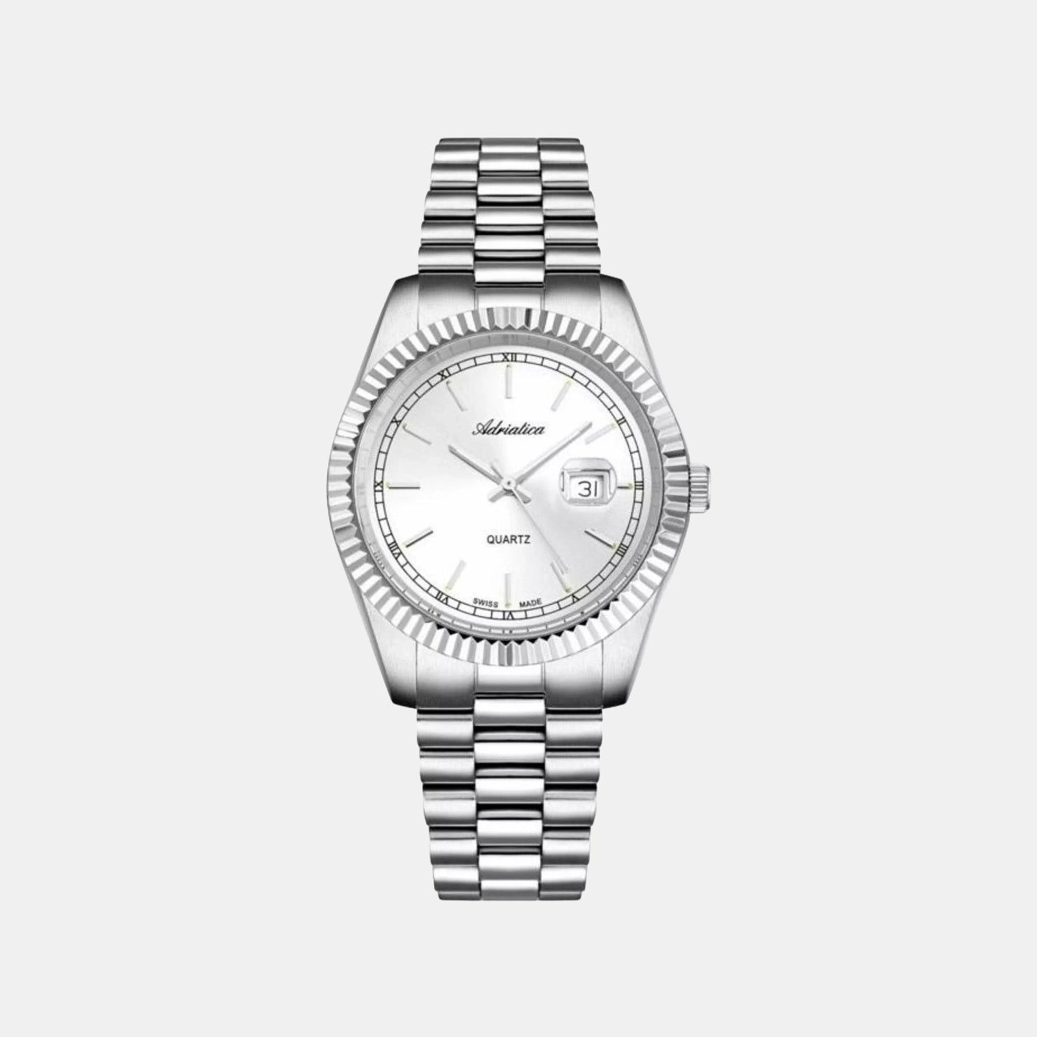 Women Quartz Silver Dial Analog Stainless Steel Watch A3090.5113QXL