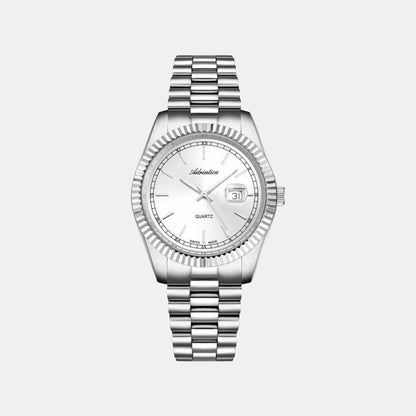 Women Quartz Silver Dial Analog Stainless Steel Watch A3090.5113QXL