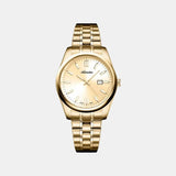 Pairs Women Quartz Champagne Dial Analog Stainless Steel Watch A3198.1111Q