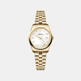 Essence Women Quartz Champagne Dial Analog Stainless Steel Watch A3198.1181Q