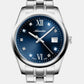 Essence Women Quartz Blue Dial Analog Stainless Steel Watch A3198.5185Q
