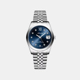 Essence Women Quartz Blue Dial Analog Stainless Steel Watch A3199.5185Q