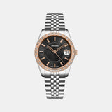Precious Women Quartz Black Dial Analog Stainless Steel Watch A3801.R116QZ