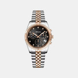 Women Quartz Grey Dial Chronograph Stainless Steel Watch A3809.R1R6CH