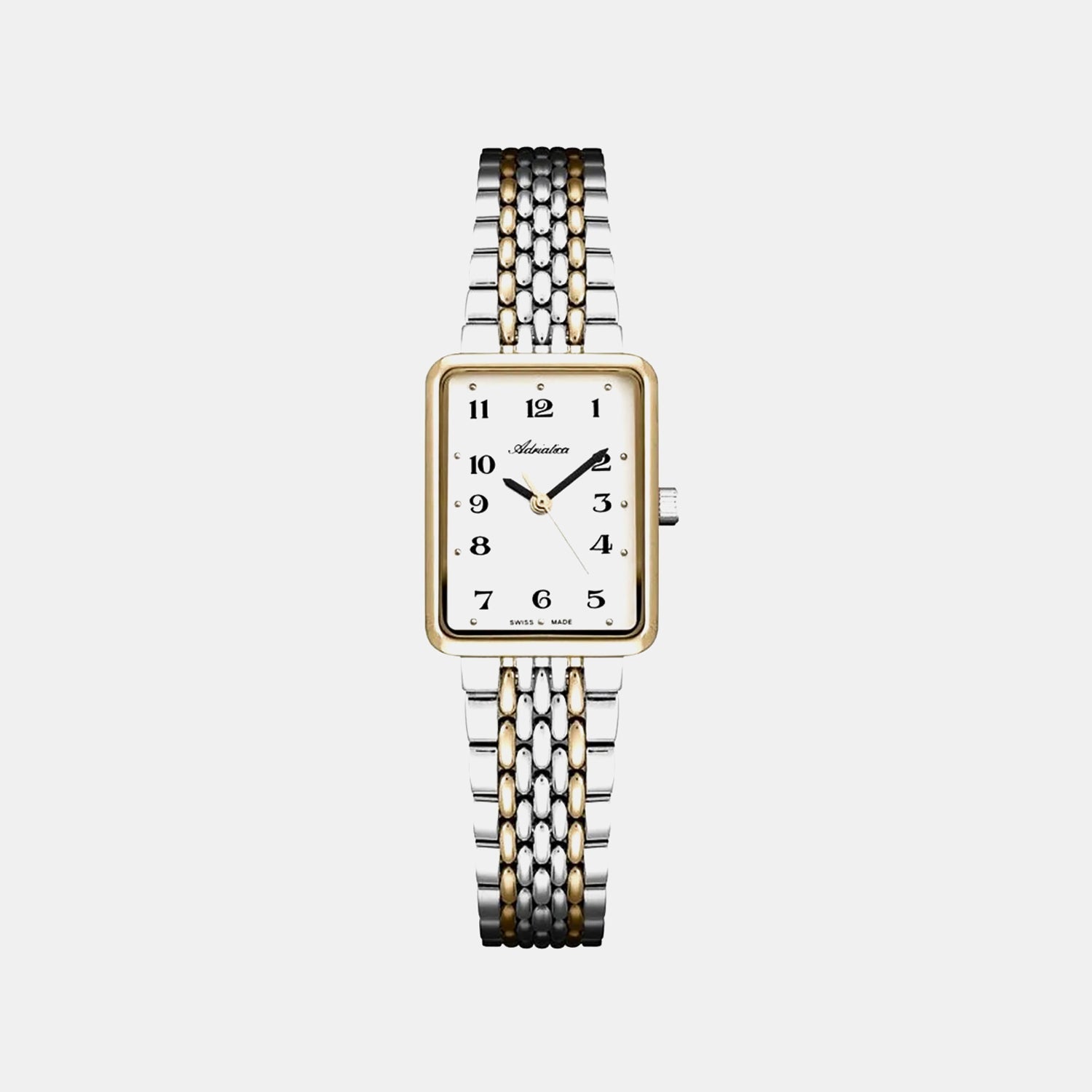 Classic Women Quartz Silver Dial Analog Stainless Steel Watch A3844.2123Q