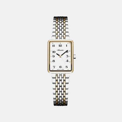 Classic Women Quartz Silver Dial Analog Stainless Steel Watch A3844.2123Q