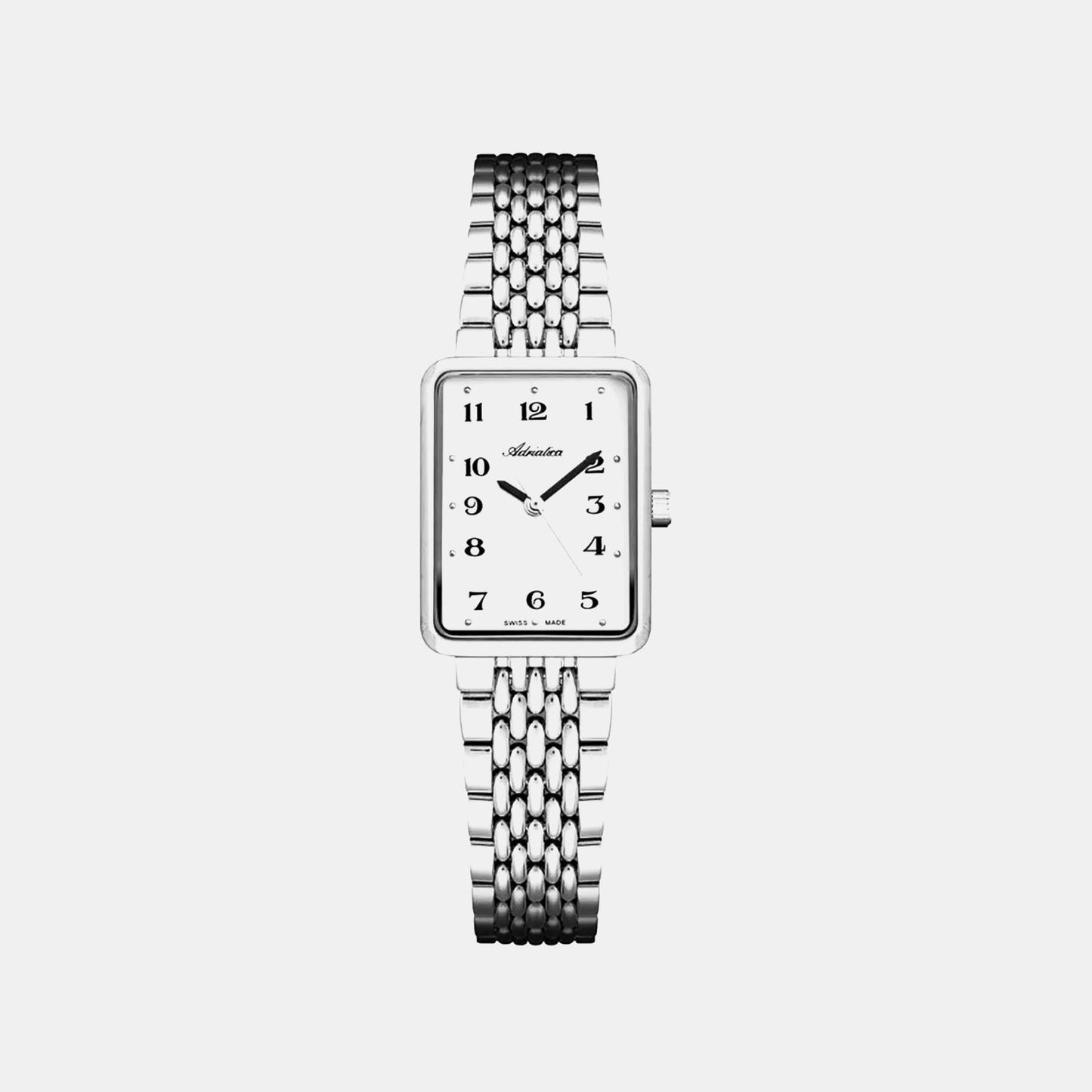 Classic Women Quartz Silver Dial Analog Stainless Steel Watch A3844.5123Q