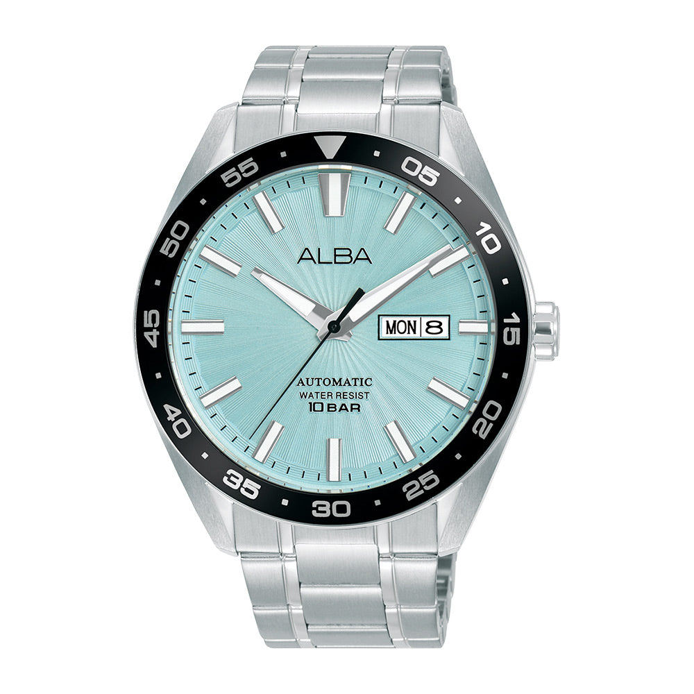 Alba A3B005X1 Pale Turquoise Textured Dial Mechanical
