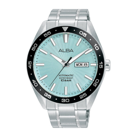Alba A3B005X1 Pale Turquoise Textured Dial Mechanical