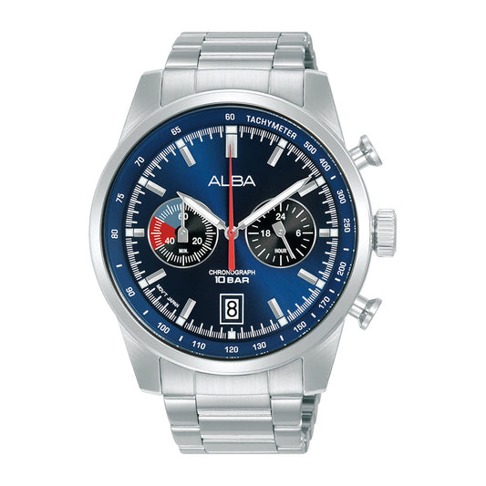 Alba A4B005X1 Navy Blue + Black Dial Chronograph