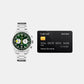 Signa Men Quartz Green Dial Chronograph Stainless Steel Watch A4B007X1