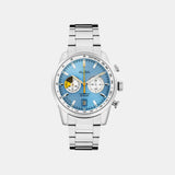 Signa Men Quartz Blue Dial Chronograph Stainless Steel Watch A4B011X1
