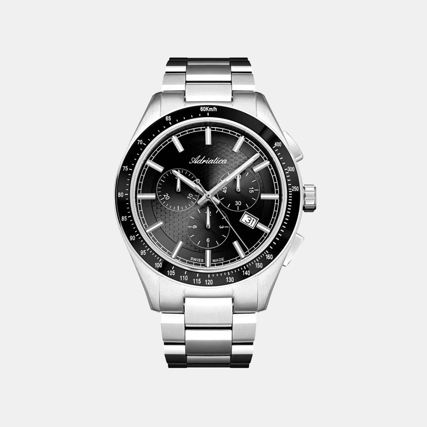 Men Quartz Grey Dial Chronograph Stainless Steel Watch A8245.5116CH