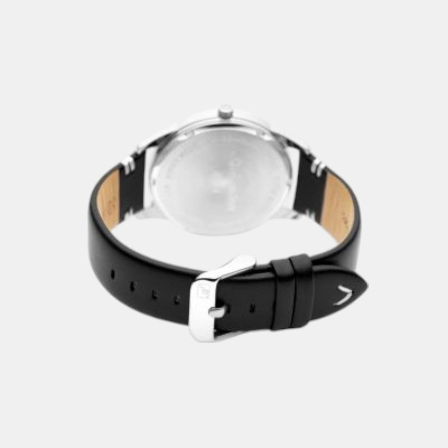 Men Quartz Grey Dial Analog Leather Watch A8264.5217Q