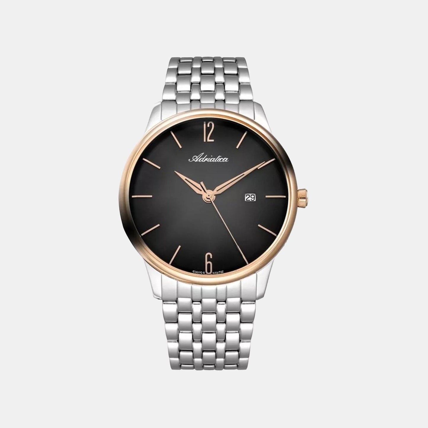 Men Quartz Grey Dial Analog Stainless Steel Watch A8269.R156Q