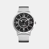Aviation Men Quartz Black Dial Analog Mesh Watch A8284.5124Q