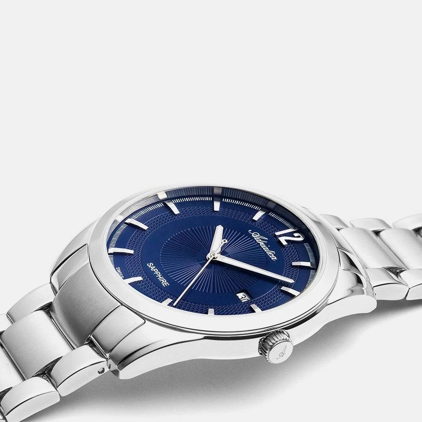 Premiere Men Quartz Blue Dial Analog Stainless Steel Watch A8306.5115Q