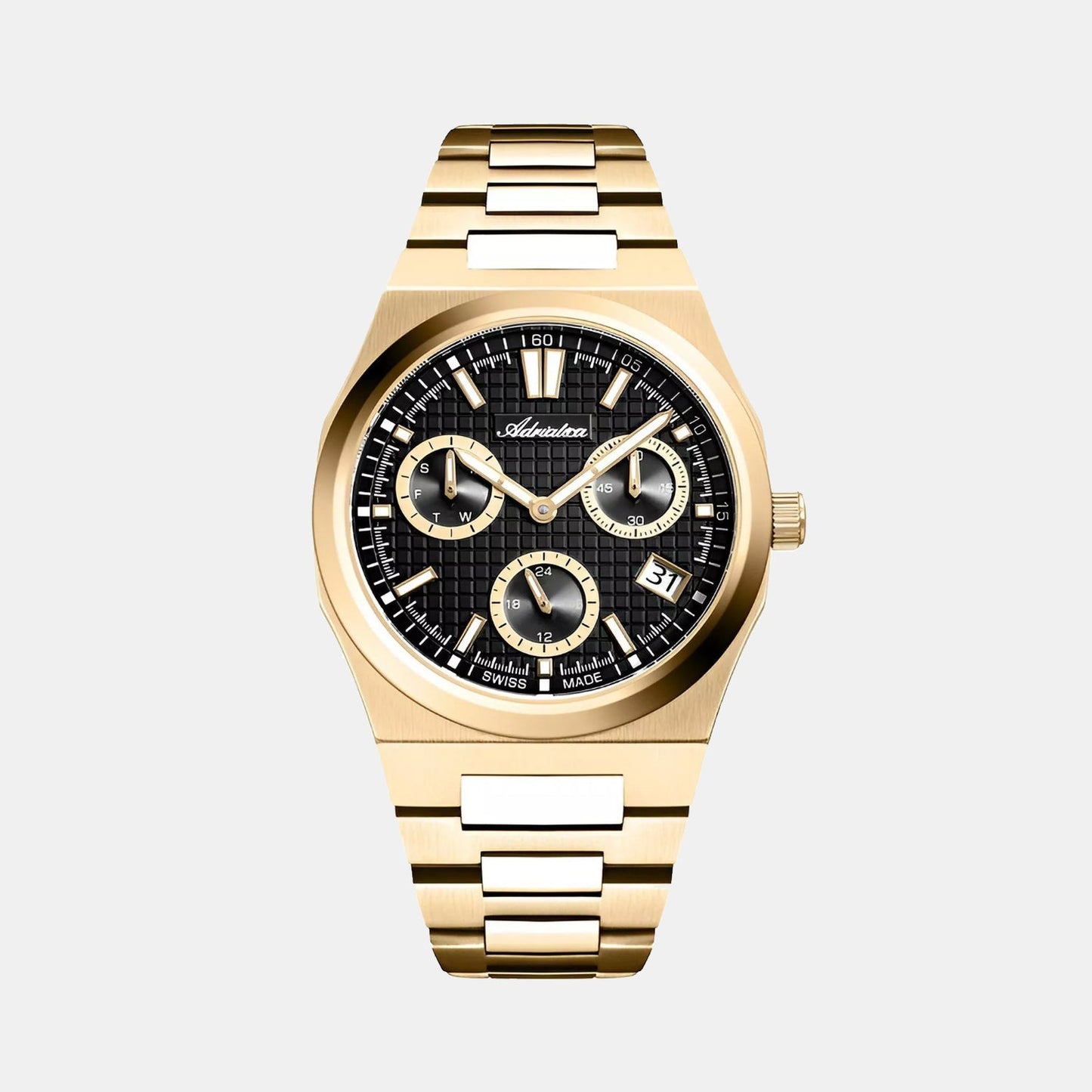 Portofino Men Quartz Black Dial Analog Stainless Steel Watch A8326.1114QF