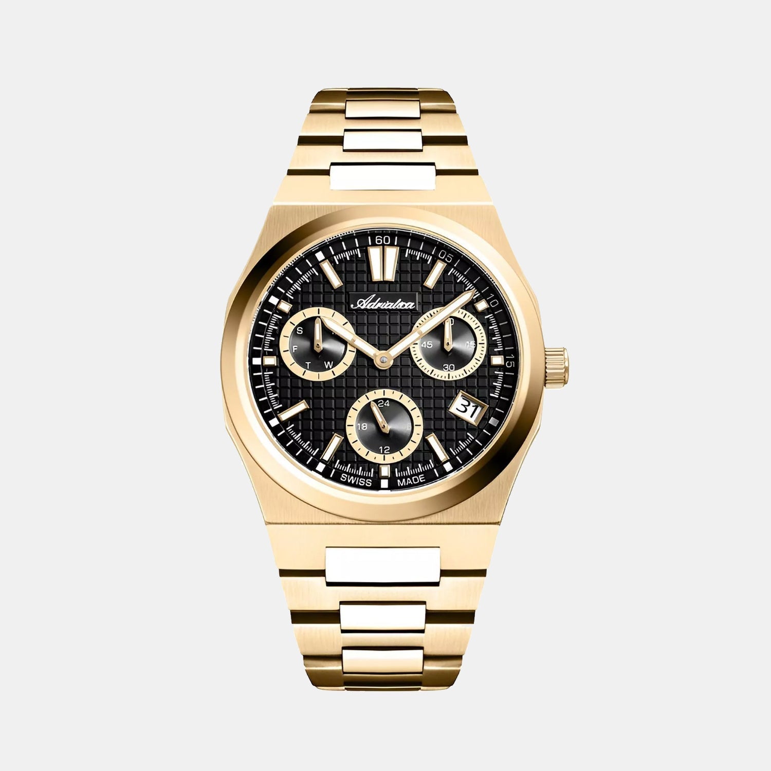 Portofino Men Quartz Black Dial Analog Stainless Steel Watch A8326.1114QF