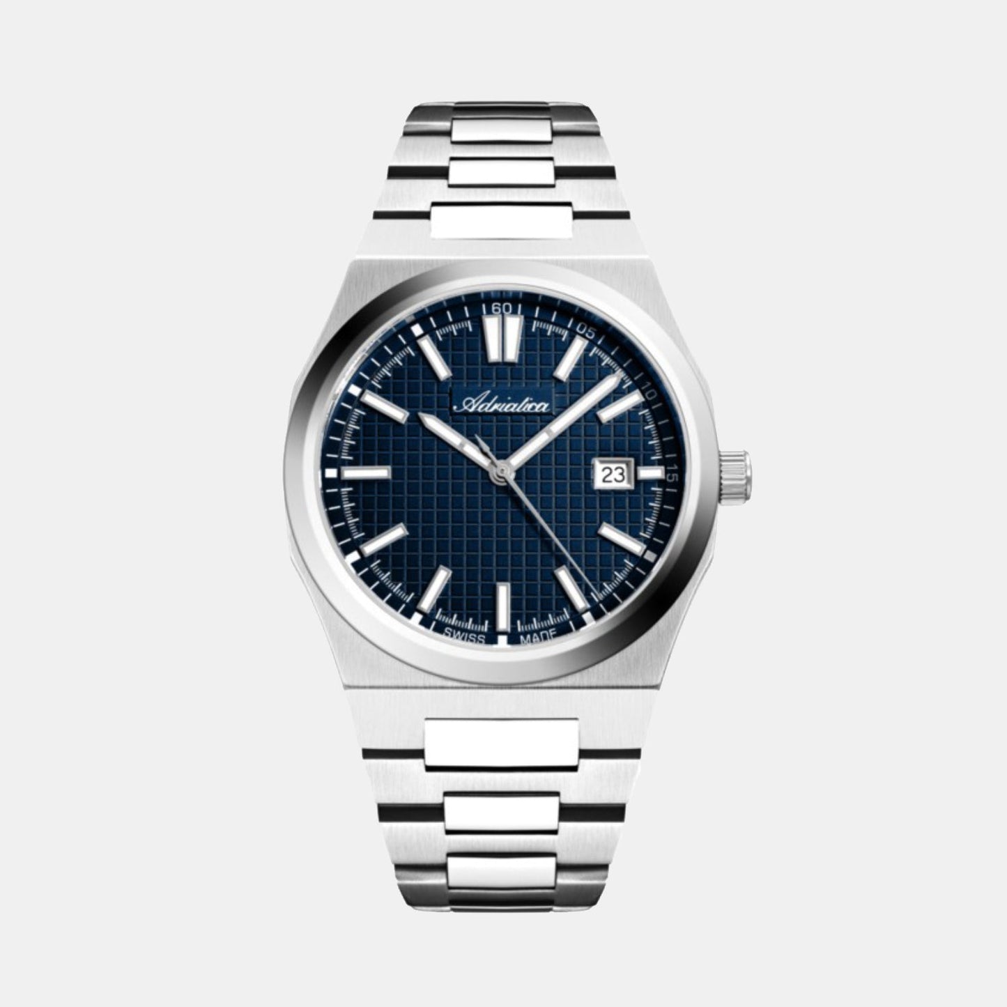 Men Quartz Blue Dial Analog Stainless Steel Watch A8326.5115Q