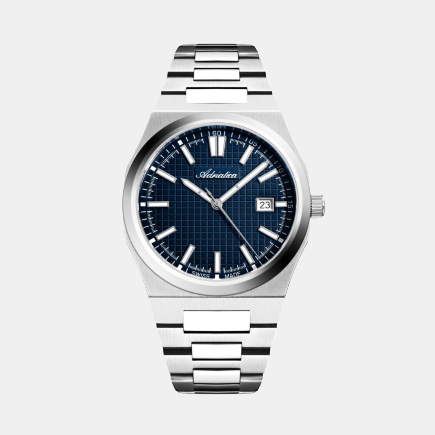 Men Quartz Blue Dial Analog Stainless Steel Watch A8326.5115Q