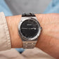 Men Quartz Black Dial Analog Stainless Steel Watch A8337.5114Q