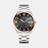 Men Quartz Grey Dial Analog Stainless Steel Watch A8343.R156Q
