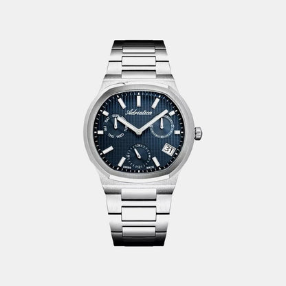 Men Quartz Blue Dial Analog Stainless Steel Watch A8349.5115QF