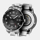 Aviation Men Quartz Grey Dial Analog Titanium Watch A8383.4126A