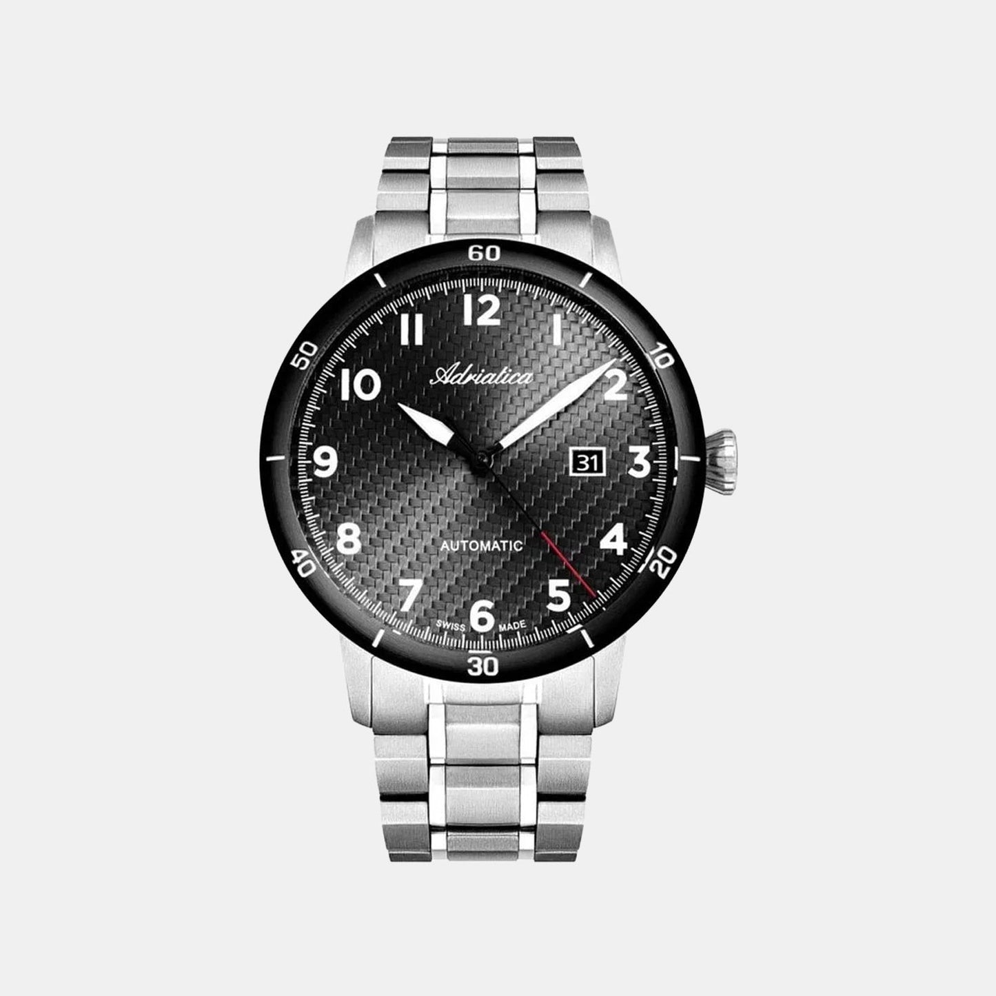 Aviation Men Quartz Grey Dial Analog Titanium Watch A8383.4126A