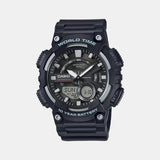 Youth Unisex Quartz Black Dial Analog-Digital Resin Watch AD207