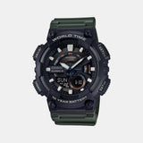 Youth Unisex Quartz Black Dial Analog-Digital Resin Watch AD223