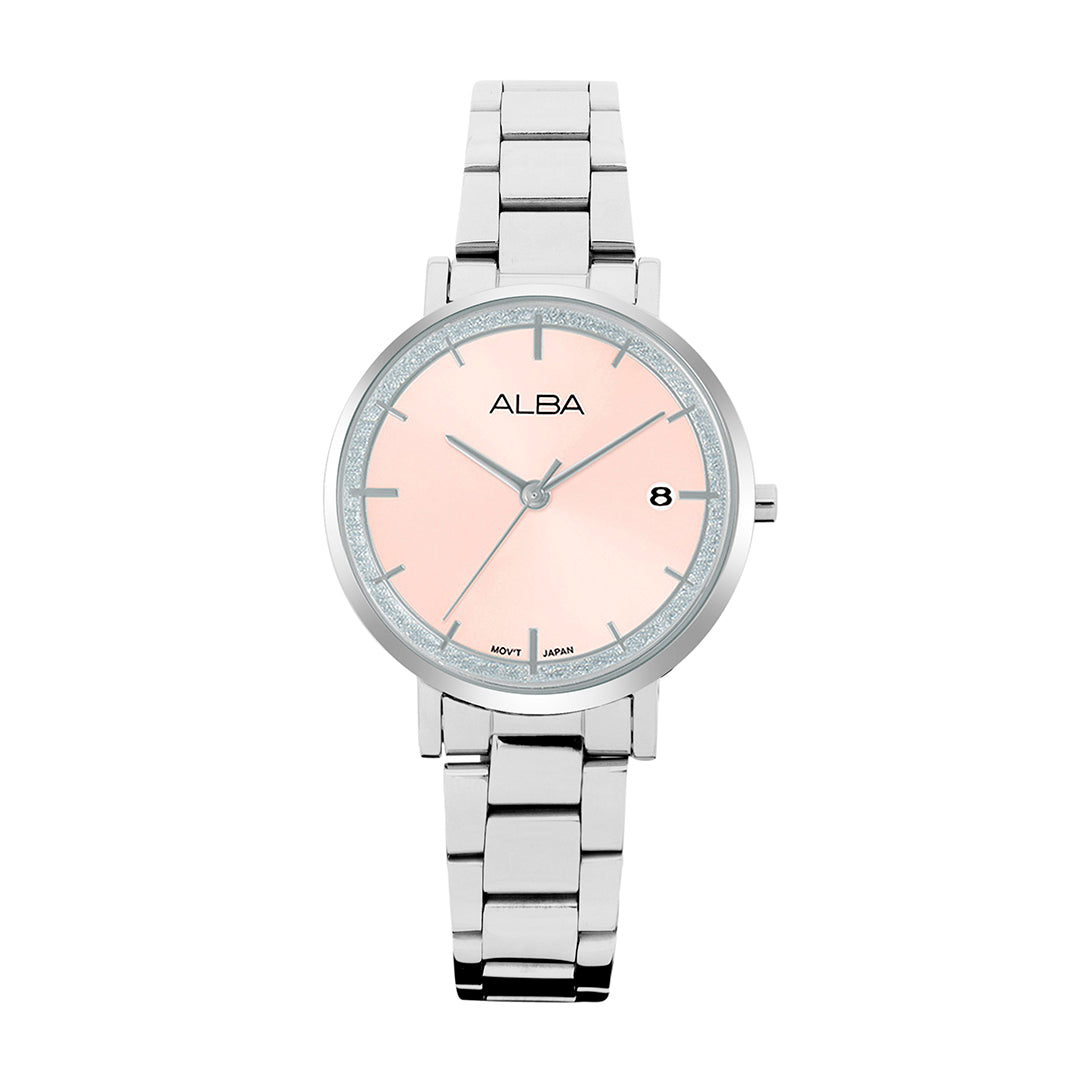 AG8M77X1 Light Pink Dial Ladies Watch