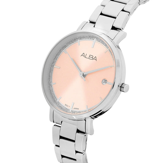 AG8M77X1 Light Pink Dial Ladies Watch