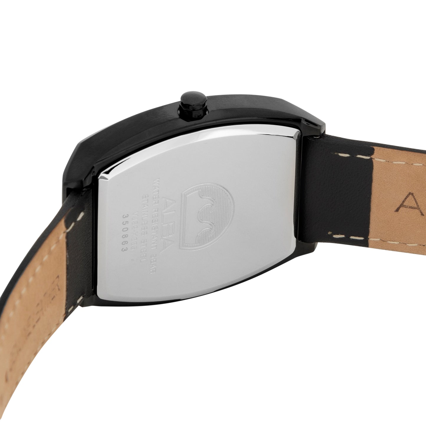 AG8M81X1 Stardust Black Dial With Black Leather Strap