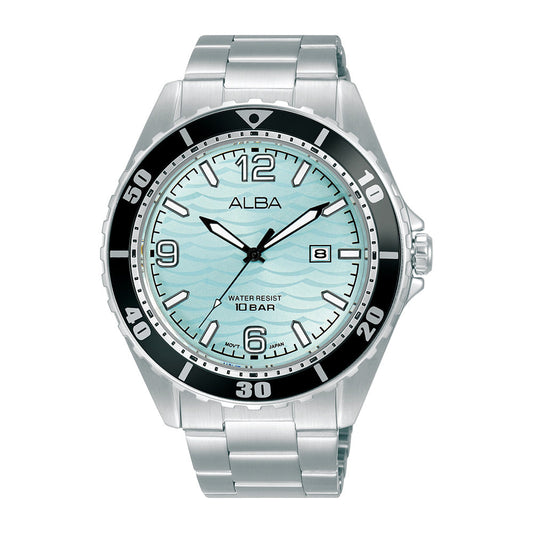 Alba AG8N51X1 Aqua Patterned Ice Blue Watch