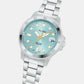 Active Women Quartz Blue Dial Analog Stainless Steel Watch AG8Q41X1
