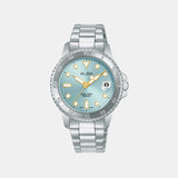 Active Women Quartz Blue Dial Analog Stainless Steel Watch AG8Q41X1