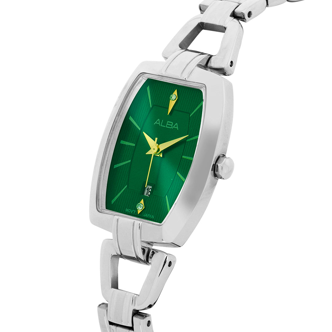 AH7AU9X1 Emerald Green Ornate Watch